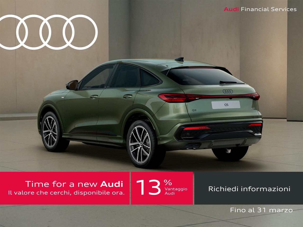 Audi Q5 sportback 2.0 tdi mhev+ s line edition quattro 204cv s-tronic