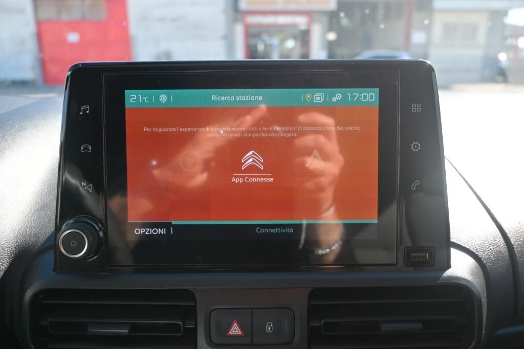 CITROEN BERLINGO 1.5 BLUEHDI 75CV 3POSTI PORTATA 1000 KG M WORKER ( CRUISE - NAVI - MIRROR - SENSORI POST. - TELECAMERA POST. )