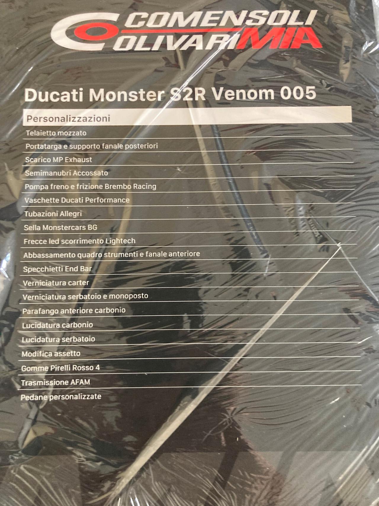 Ducati Monster S2 R COMENSOLI OLIVARI MIA