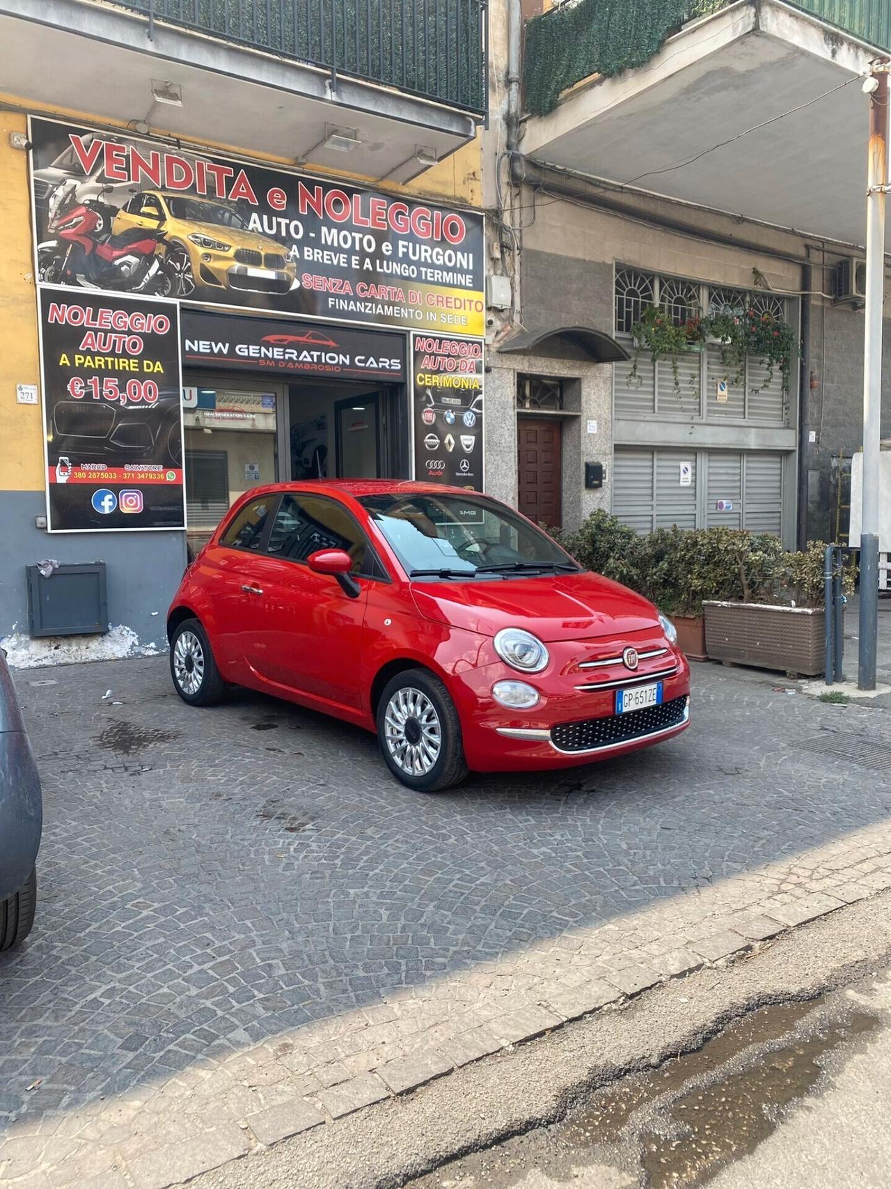 Fiat 500 1.0 Hybrid Red