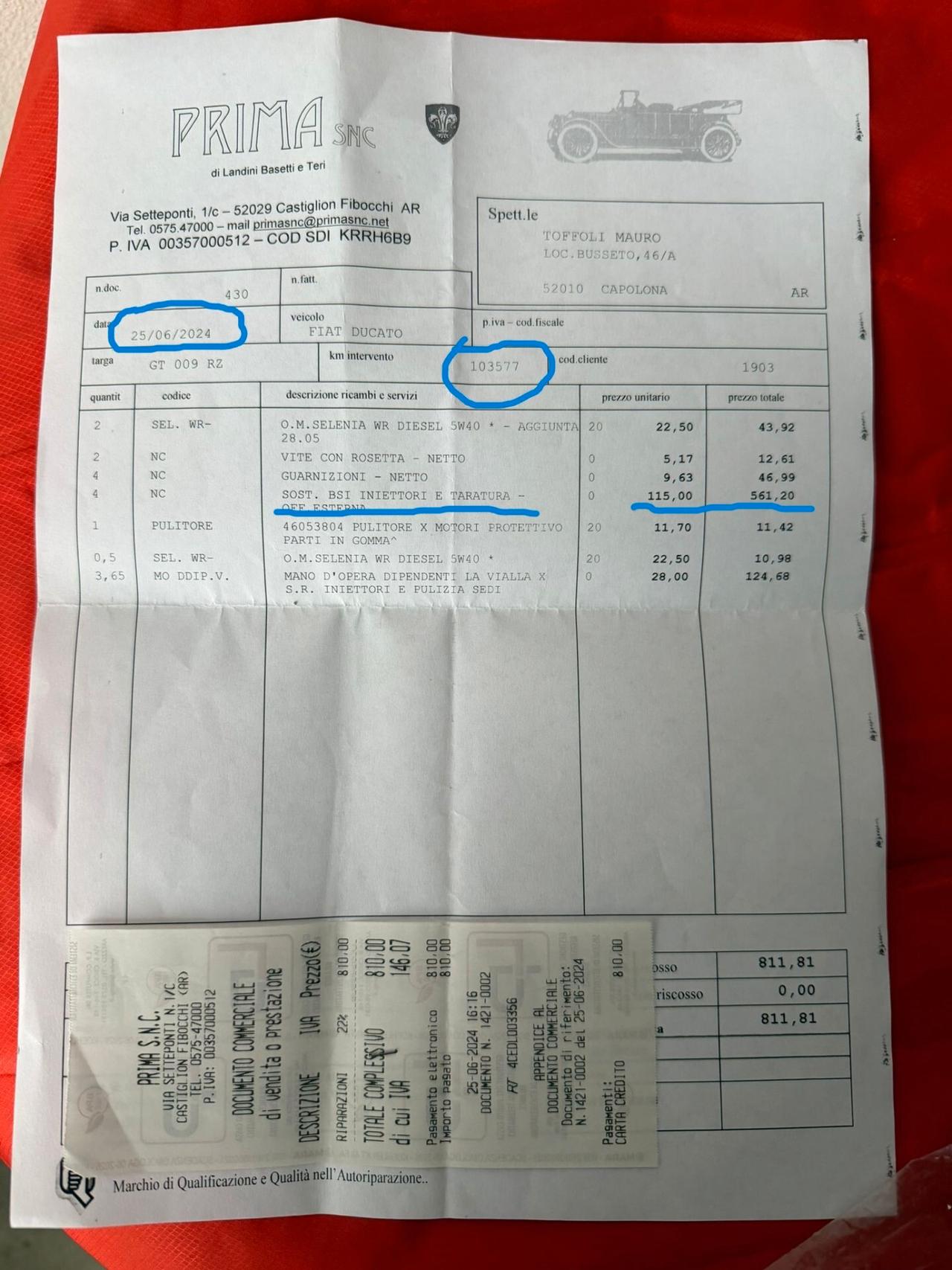 Fiat Ducato 2.2 MJT 3 Posti 2011 144000KM