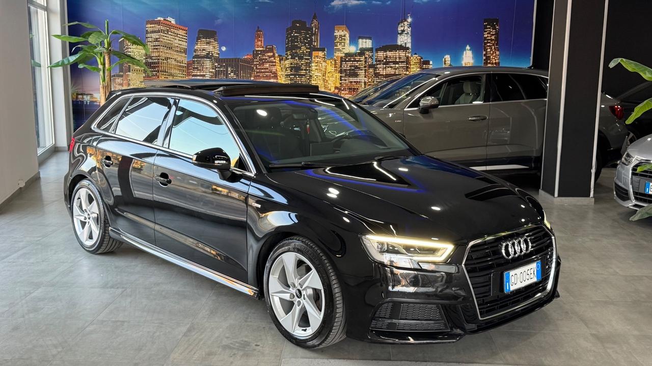 Audi A3 SPB 2.0 TDI S-Line Tetto Apribile-2018