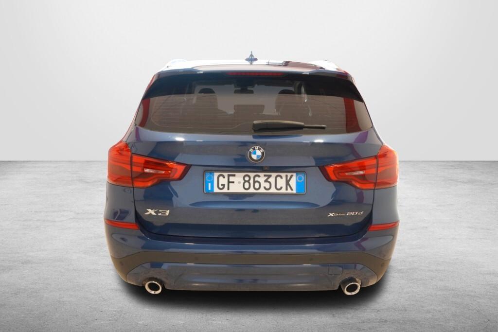 BMW X3 20D 190CV STEPTRONIC 48V X-DRIVE BUSINESS ADVANTAGE ( FARI LED - PELLE - CLIMA TRIZONA - CRUISE - NAVI - CARPLAY - PARK ASSISTANT - TELECAMERA POST. - CERCHI 18 )