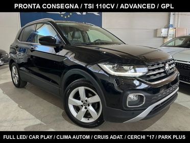 VOLKSWAGEN T-Cross 1.0 TSI 110CV GPL Advanced LED/CarPLAY/UNICO PRO.