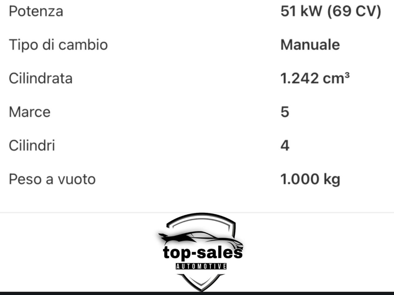 Fiat Panda 1.2 City Cross Si Neopatentati Perfetta