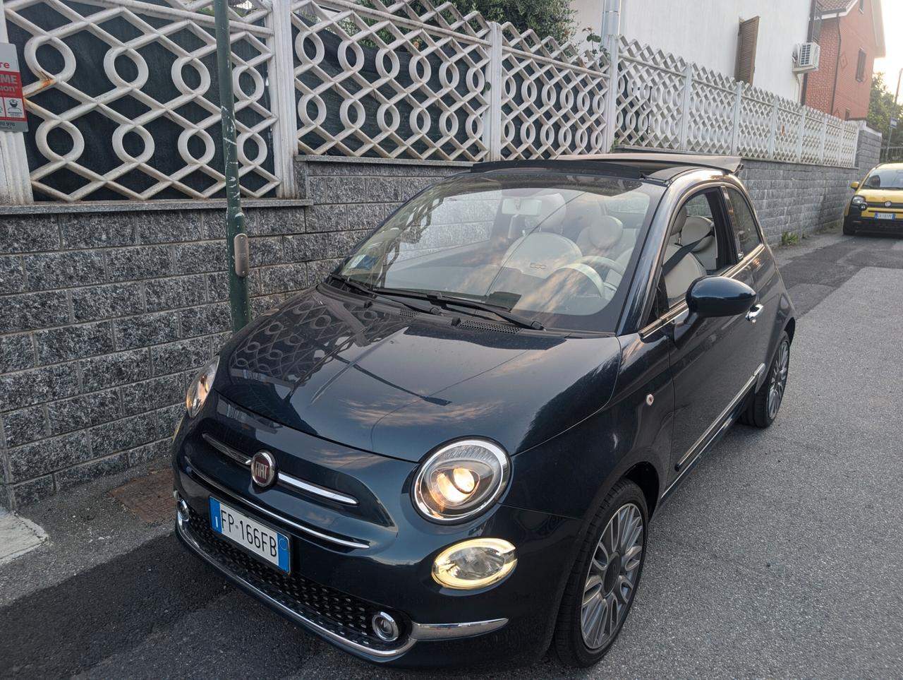 500 Cabrio, unico proprietario Lounge Blu mezzanotte
