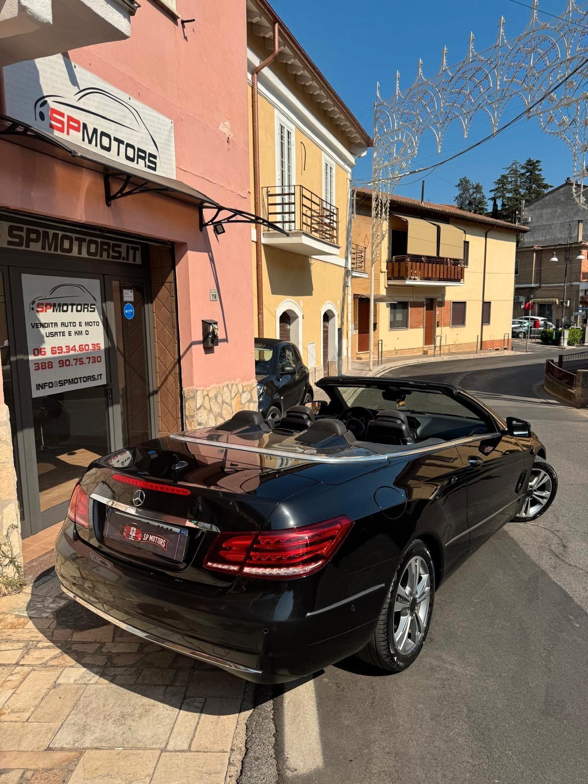 Mercedes-benz E 350 d Cabrio Automatic Premium 252 cv, SERVICE MB, FULL OPT, DA VETRINA, RARA