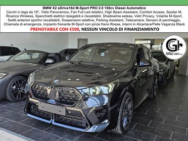 BMW X2 M-Sport PRO Camera Tetto Navi PDC NEW MODEL