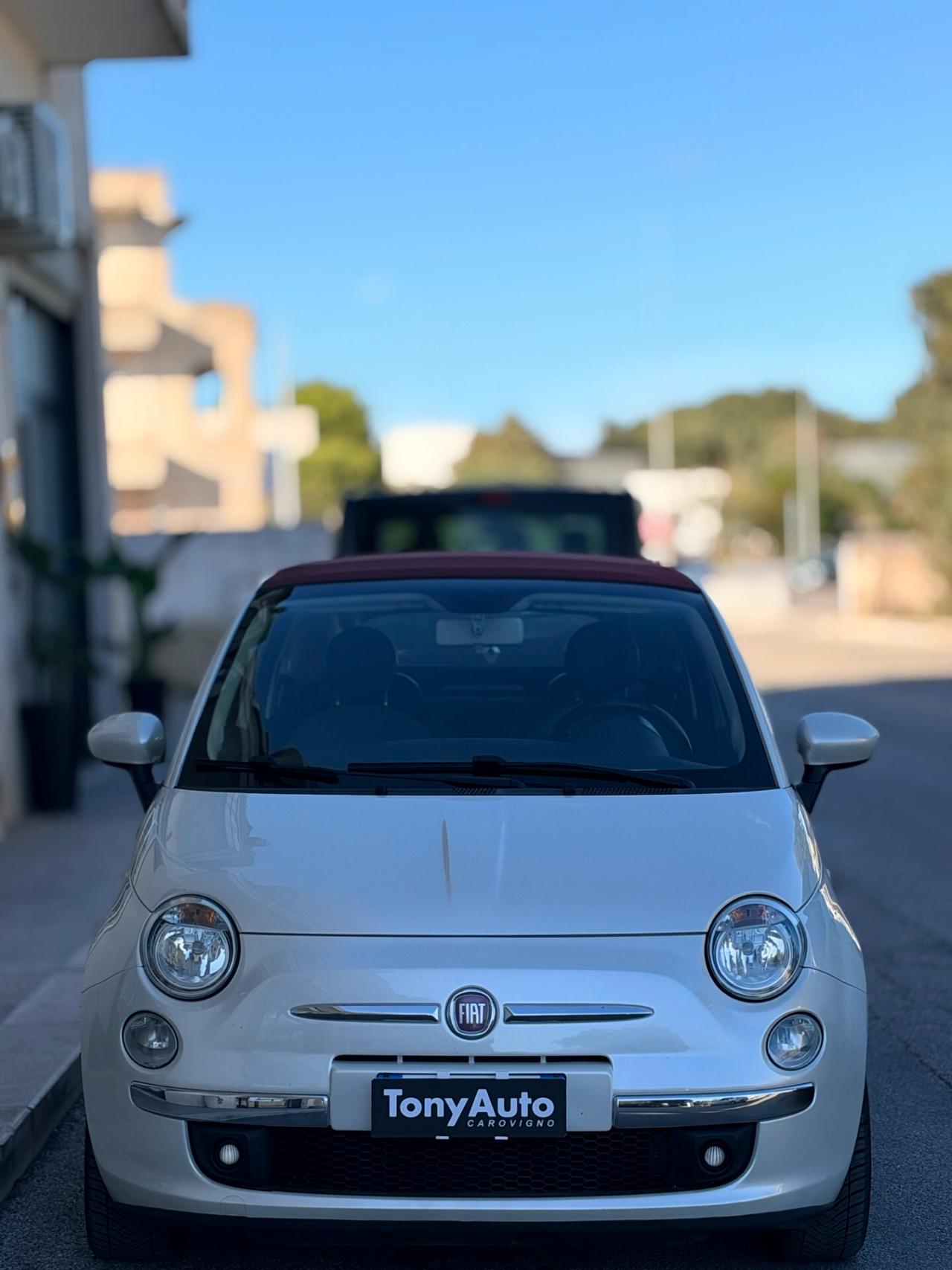 Fiat 500 1.2 CABRIO MODELLO Lounge 69cv ADATTA PER NEO PATENTATI,CON BLOCK SHAFT,USB,BLUETOOTH