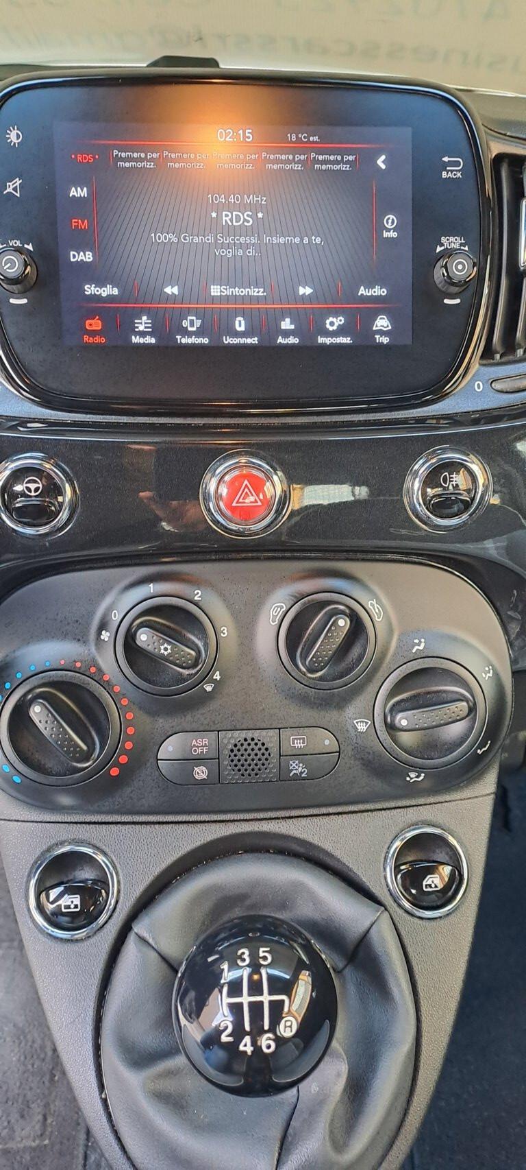 Fiat 500 1.0 Hybrid Lounge 70 CV 6 MARCE - KM. 15.000 - AUTO PER NEOPATENTATI!