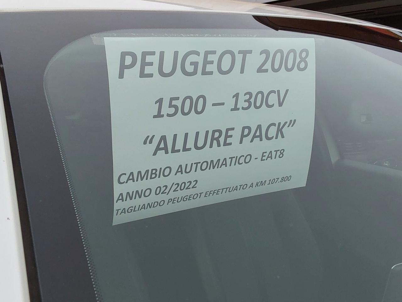 Peugeot 2008 1.5 BlueHDi 130 Cv EAT8 Allure Pack