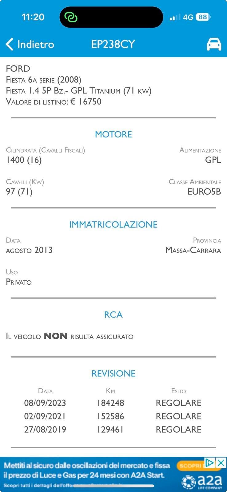 Ford Fiesta GPL 12 MESI DI GARANZIA COMPLETA!!!
