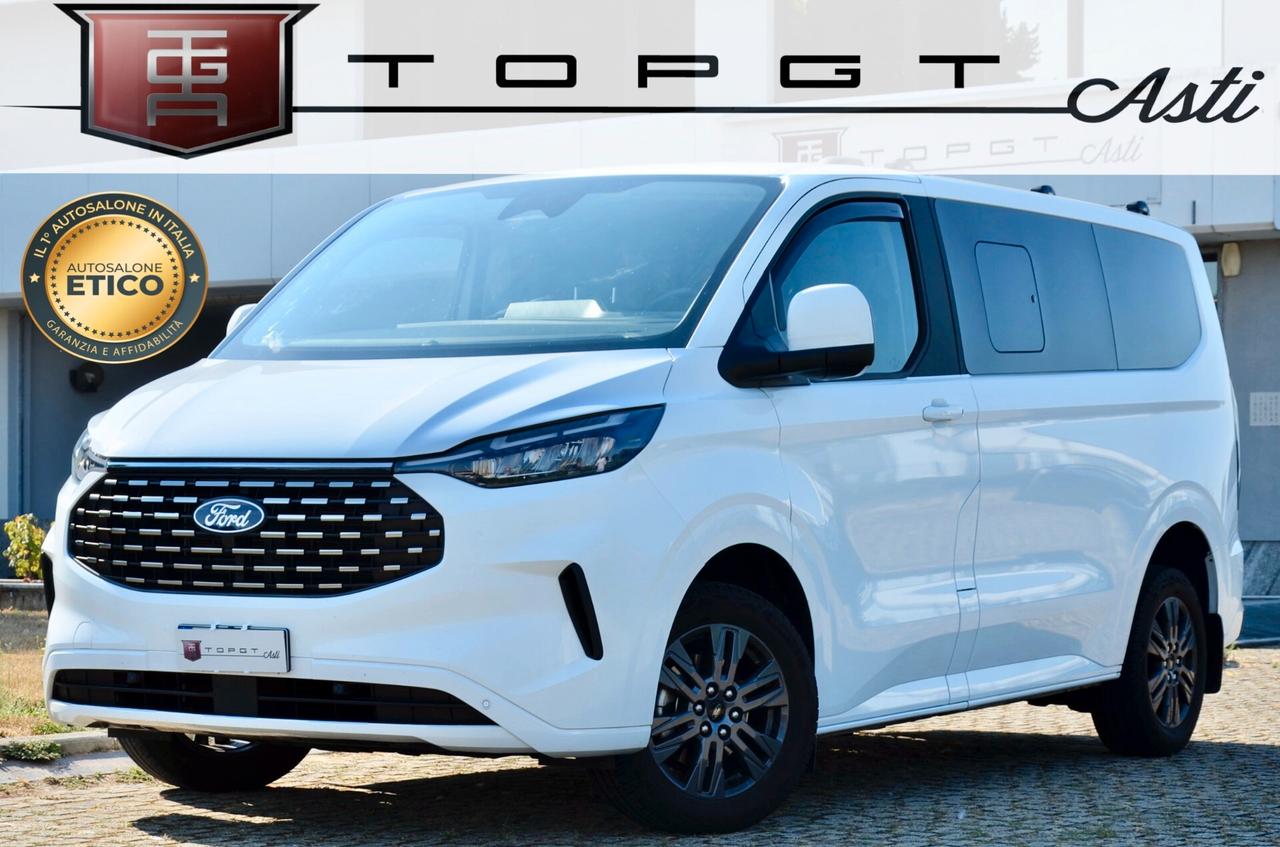 FORD TOURNEO CUSTOM 2.0 TDI TITANIUM 170cv AUT. 8 POSTI, UFF ITALIANA, SERVICE DIMOSTRABILI, FARI LED, RETROCAMERA, PERMUTE