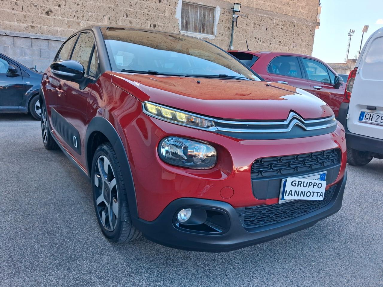 Citroen C3 BlueHDi 100 S&S Shine UNICO PROPRIETARIO KM 60860 GARANZIA 12 MESI CON CERTIFICATO DI CONFORMITA