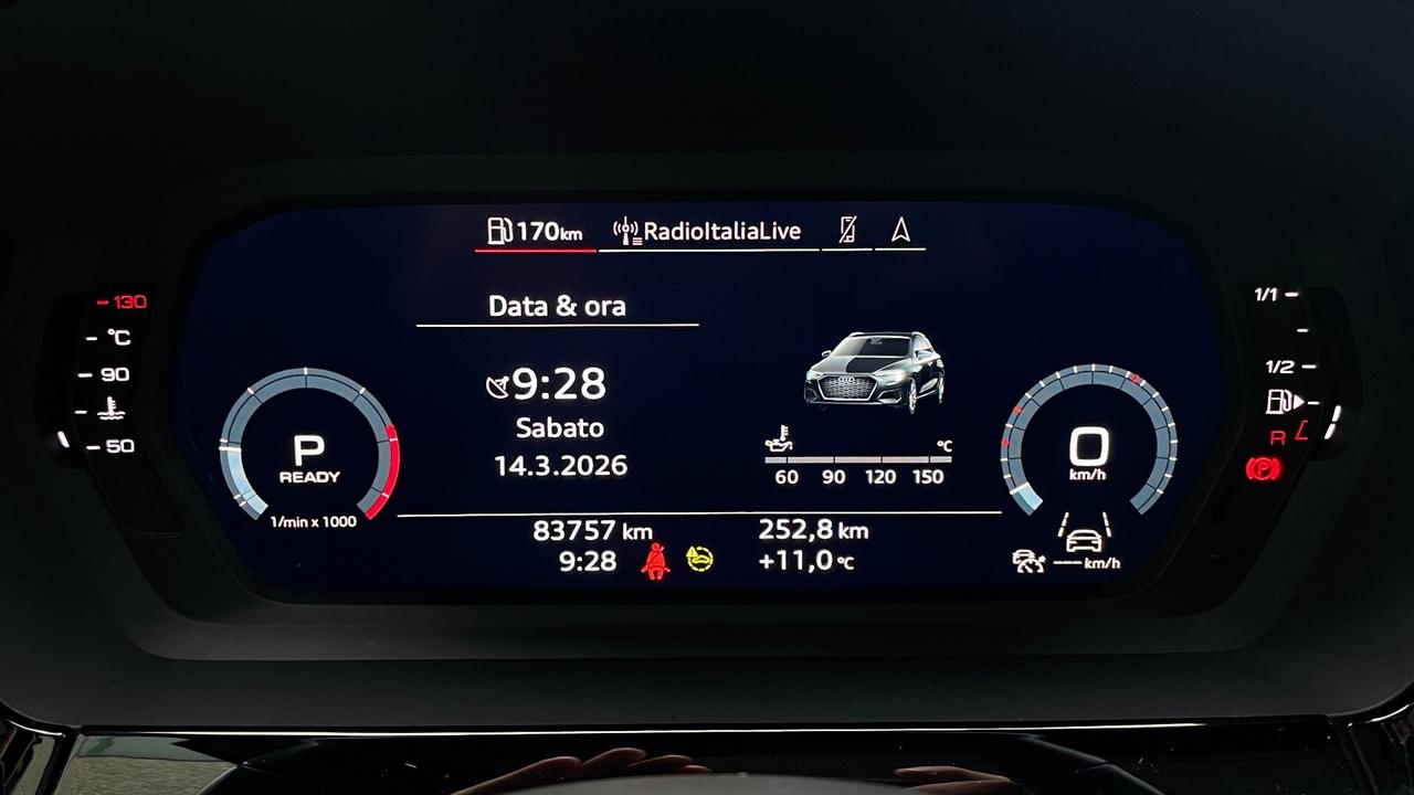 AUDI A3 35 2.0 ADVANCED TDI S-TRONIC 150CV - FULL LED, TETTO, LED