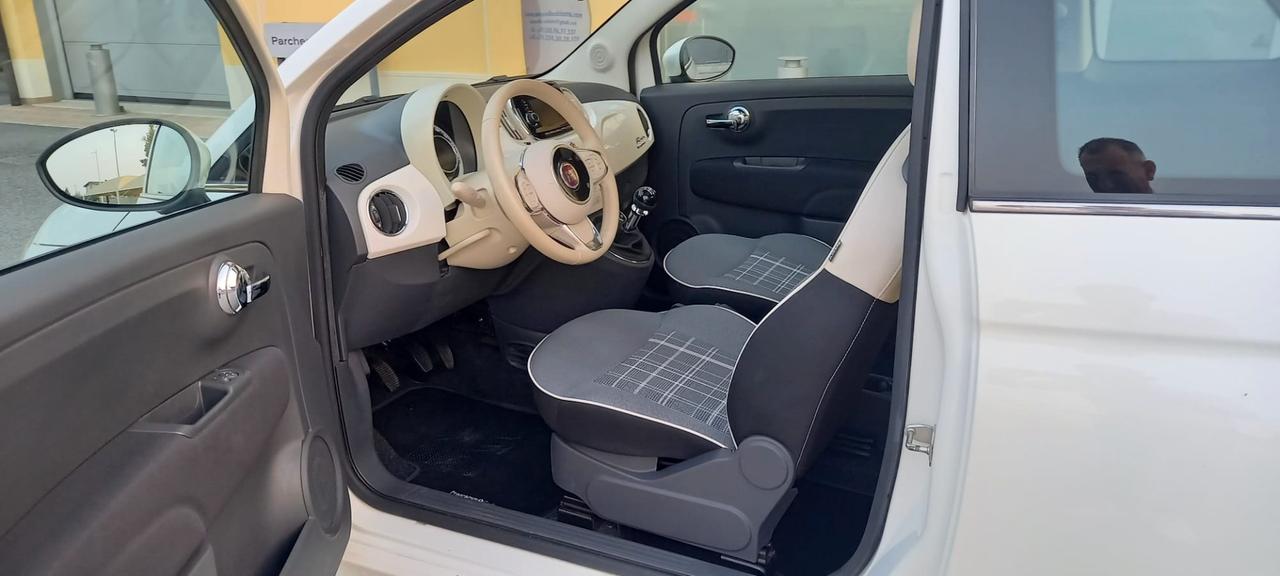 Fiat 500 Benzina cc. 1.242 Modello Lounge Euro 6/B SOLO 53.100 KM. Utilizzabile anche per i Neopatentati.