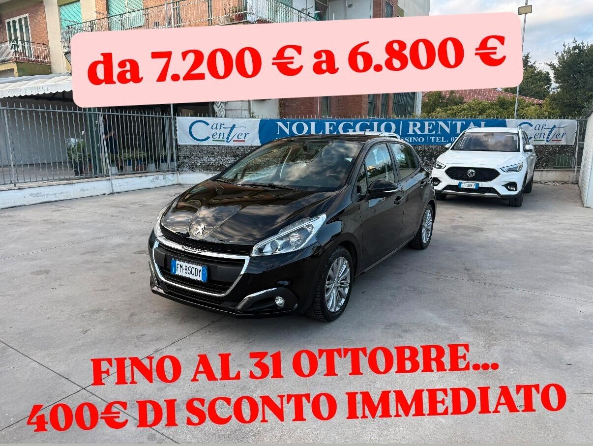 208 5P 1.2 BENZINA 82CV 10/2017 SOLI 92.500KM-OK NEOP.