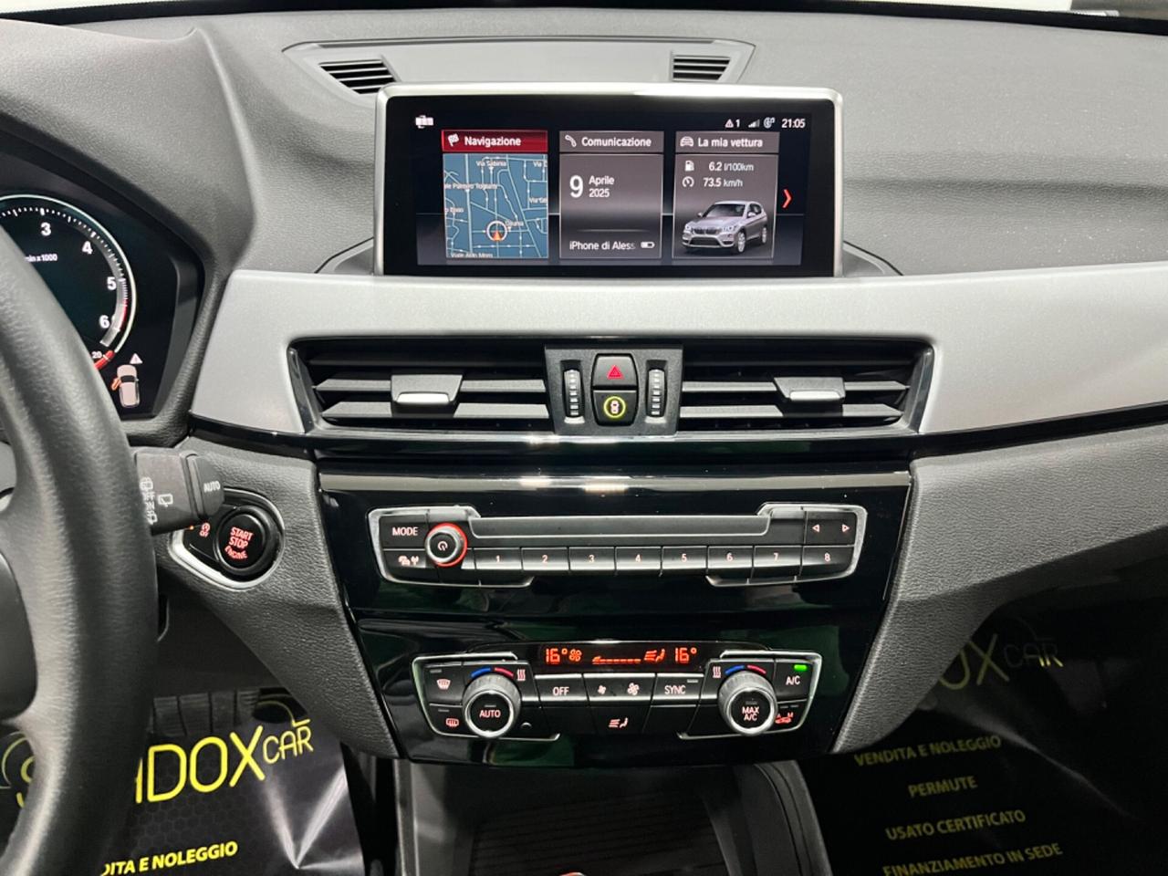 BMW X1 2020 *AUTOMATICA *KM CERTIFICATI *UNICOPROPRIETARIO