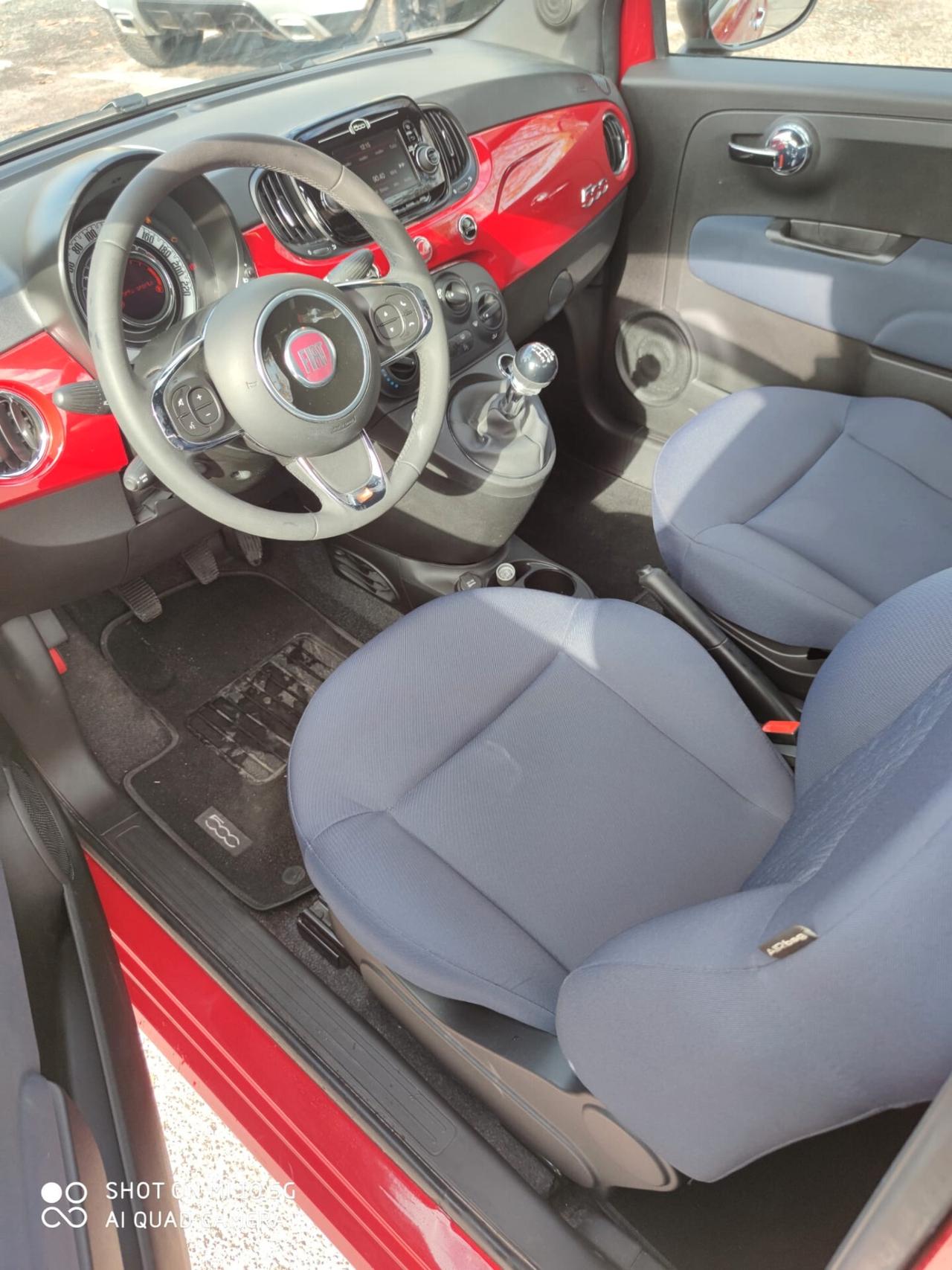 Fiat 500 1.0 Hybrid Red