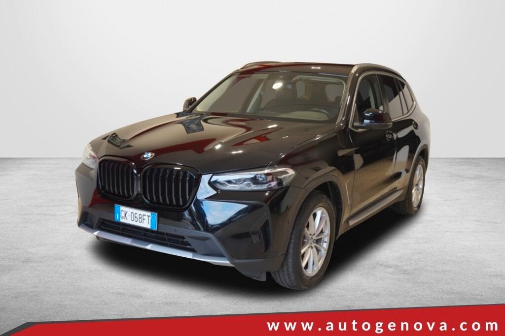 BMW X3 18D 150CV STEPTRONIC 48V S-DRIVE BUSINESS ADVANTAGE ( FARI LED - PELLE - CLIMA TRIZONA - CRUISE - NAVI - MIRROR - PARK ASSISTANT - TELECAMERA POST. - CERCHI 18 )