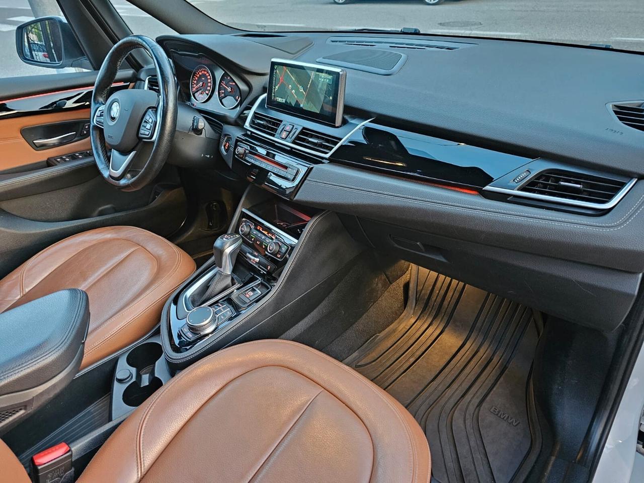 Bmw 218d 150cv Gran Tourer Luxury*Pelle*Navi*Tetto*18*Bi-Xeno*