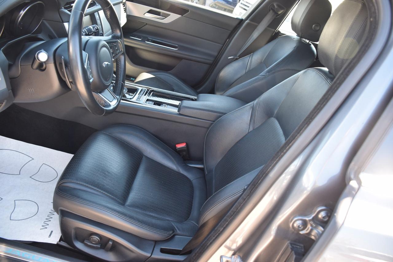 Jaguar XF Sportbrake 4X4 2.0D 180CV AWD automatica Prestige NAVI CRUISE SENSORI CAM PELLE BT