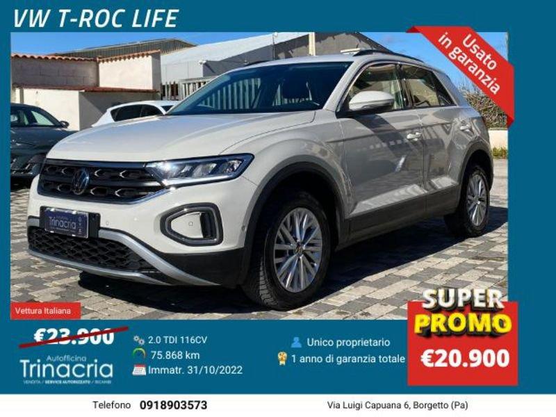 Volkswagen T-Roc Life 2.0 TDI 116 CV