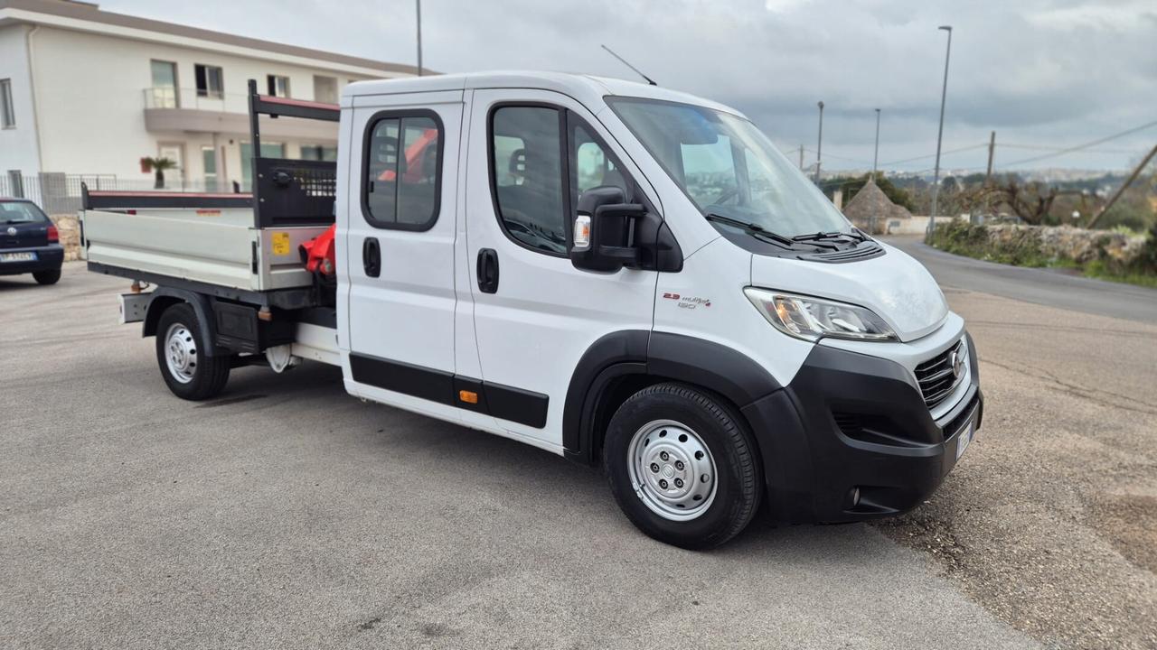 Fiat Ducato 35 2.0 MJT PM-DC Cassonato Doppia Cabina Gru Fassi F26