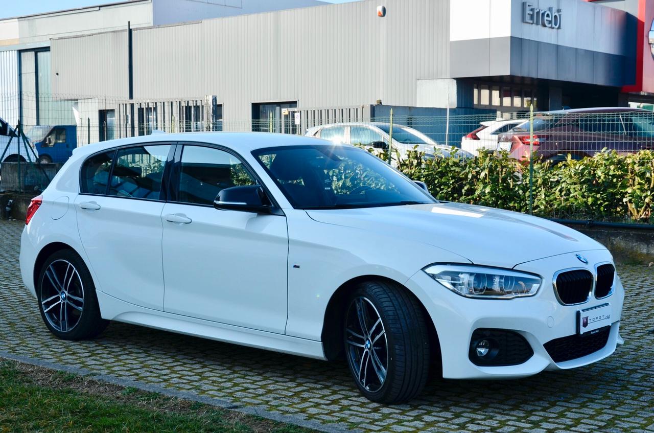 BMW 118d MSPORT 5p 150cv AUTO, UNICOPROPRIETARIO, TUTTI SERVICE BMW, UFF ITALIANA, EURO 6D, 18", NAVI, PERMUTE