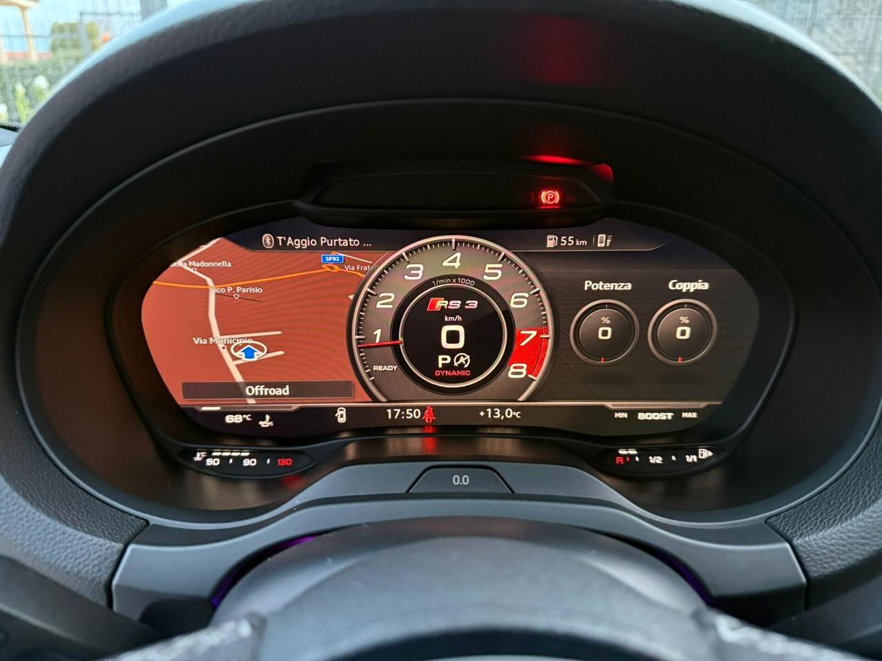 Audi RS3 SPB 2.5Tfsi 400Cv Quattro S-Tronic Total Black Tetto Virtual