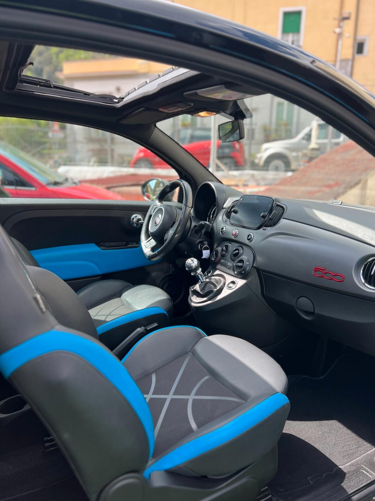 Fiat 500 "S" 1.2 69cv TETTO APRIBILE - MISTO PELLE