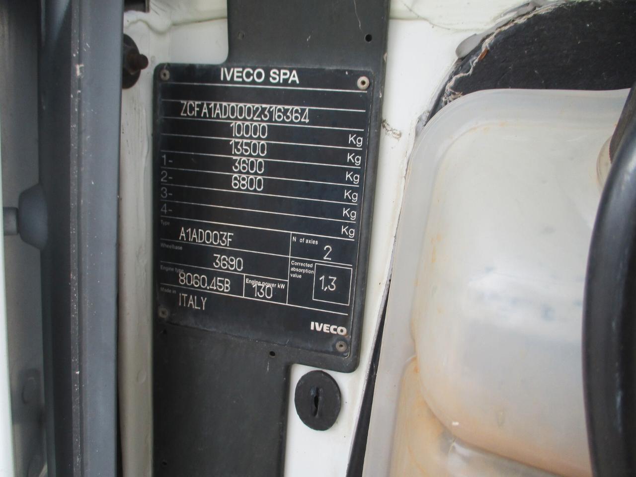 Iveco EUROCARGO 100E18 GRU AMCO-VEBA 545/3S+RIBALTABILE