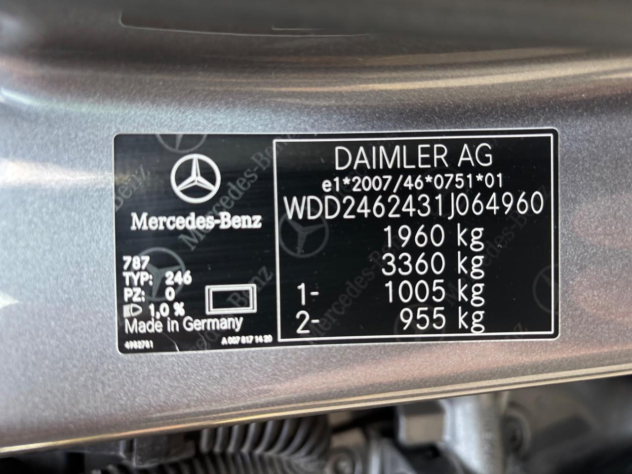 Mercedes-benz B 200 BlueEFFICIENCY Premium