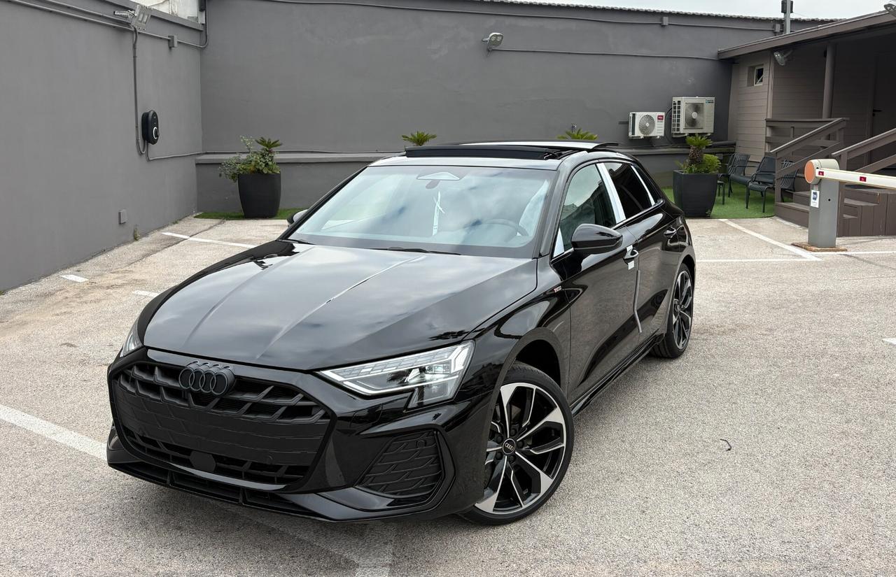 NEW Audi A3 SPORTBACK IDENTITY BLACK TDI 110 kW S tronic line edition TETTO APRIBILE