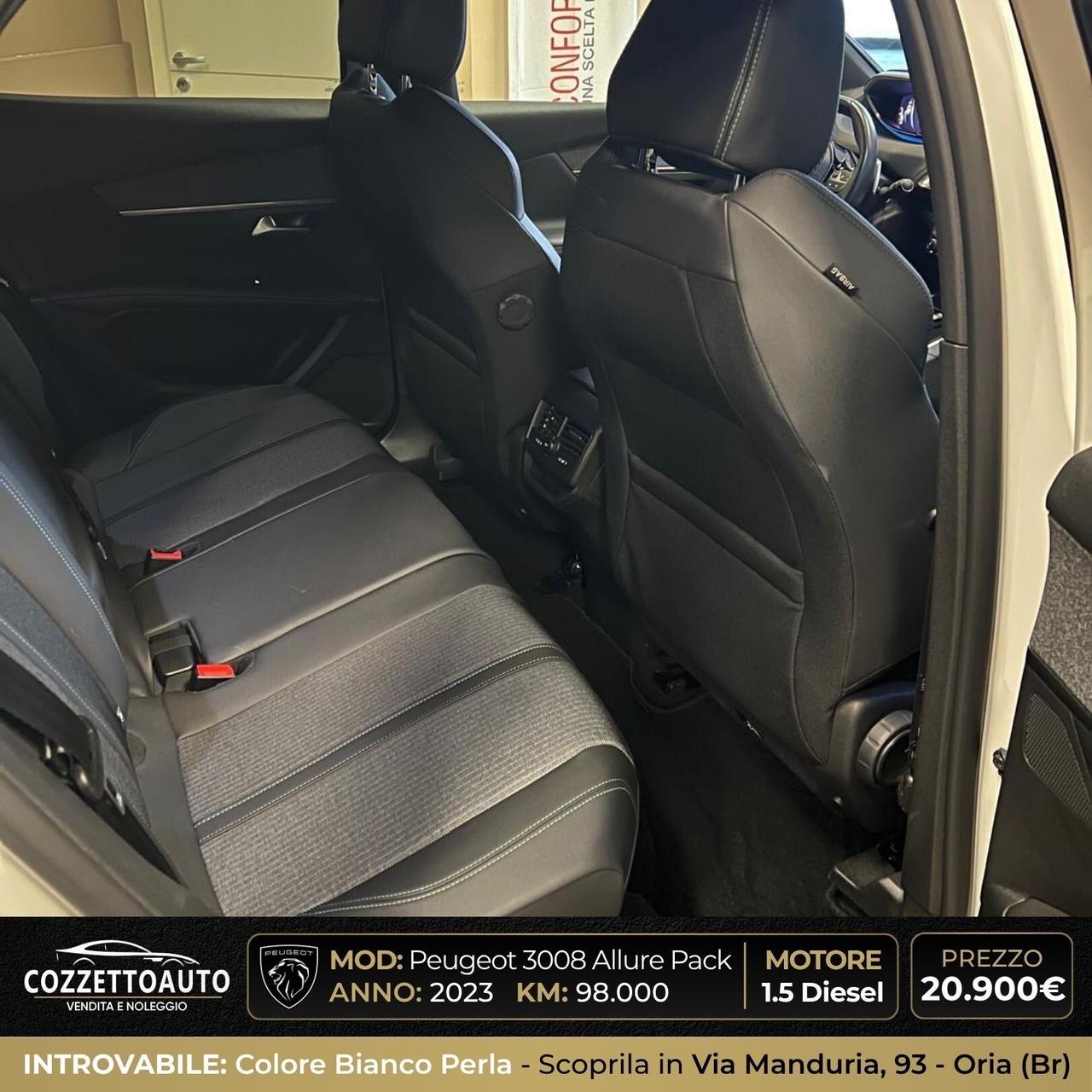 Peugeot 3008 Bianco Perla EAT8 Allure Pack