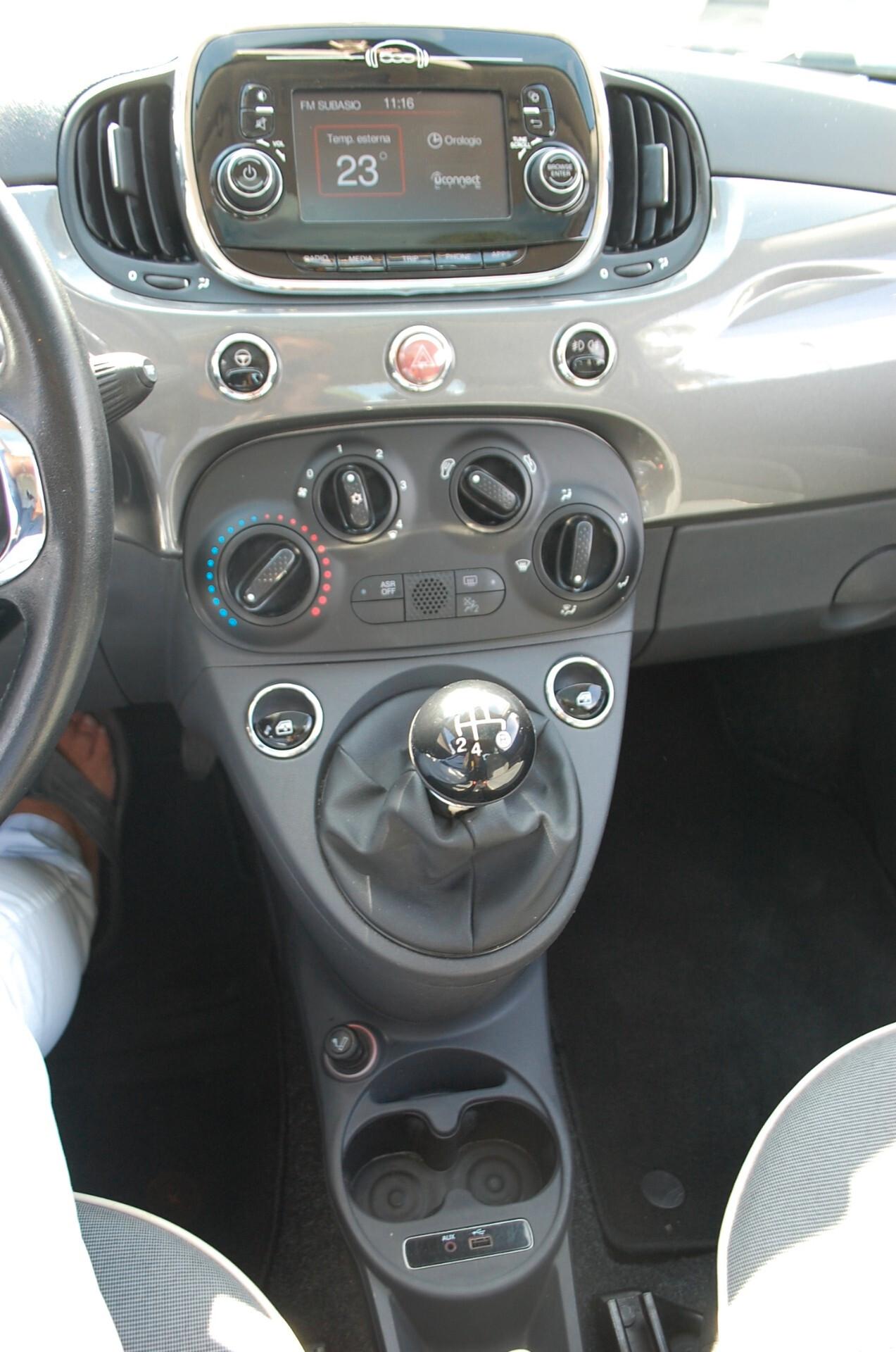 Fiat 500 1.2 Lounge 69CV Uff Italy Tetto USB Clima