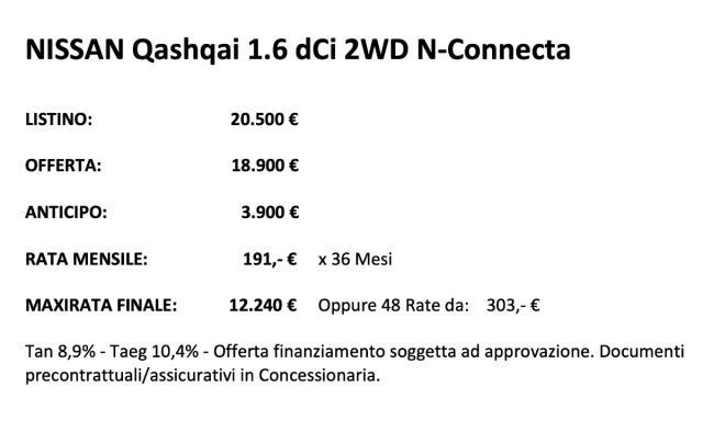 NISSAN Qashqai 1.6 dCi 2WD N-Connecta Automatic