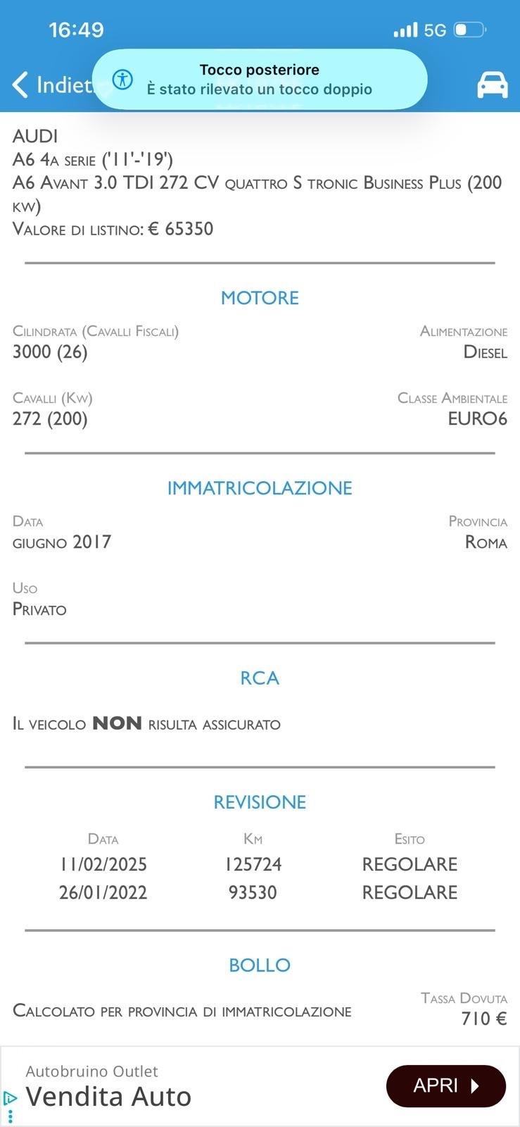 Audi A6 3.0 TDI 272 CV quattro S tronic Business Plus