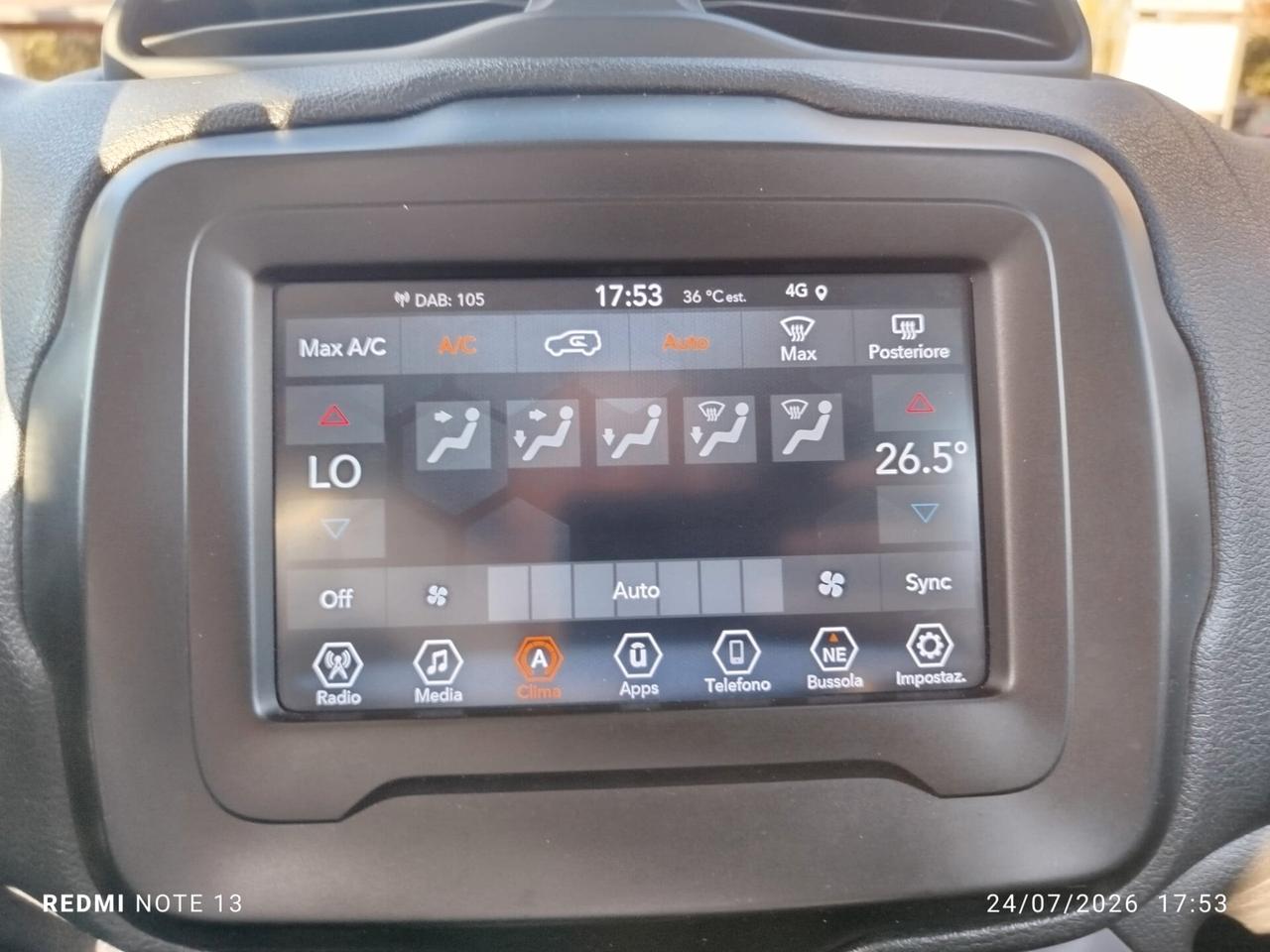RENEGADE LIMITED 150cv AUTOM *PREZZO VERO* UNIPRO -54000 KM