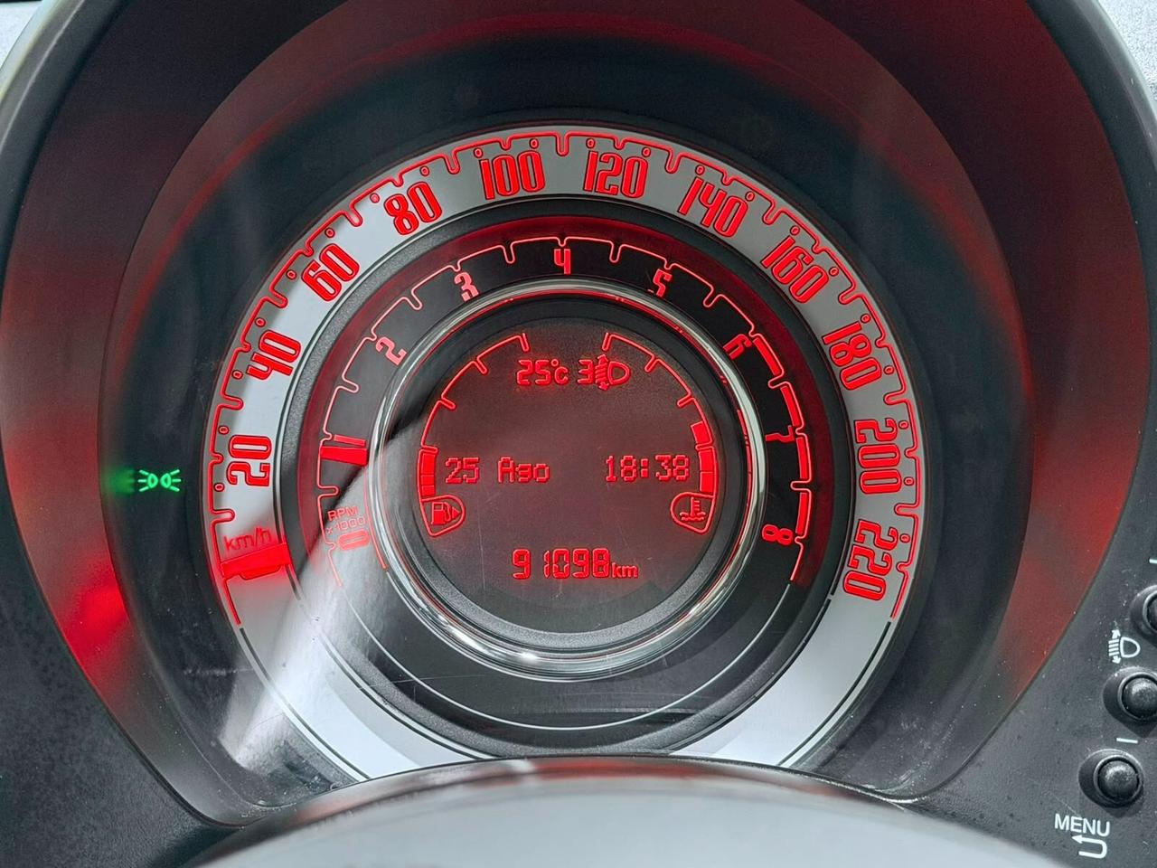 FIAT 500 1.2 69cv 89.000km 2018 TETTO PANORAMICO
