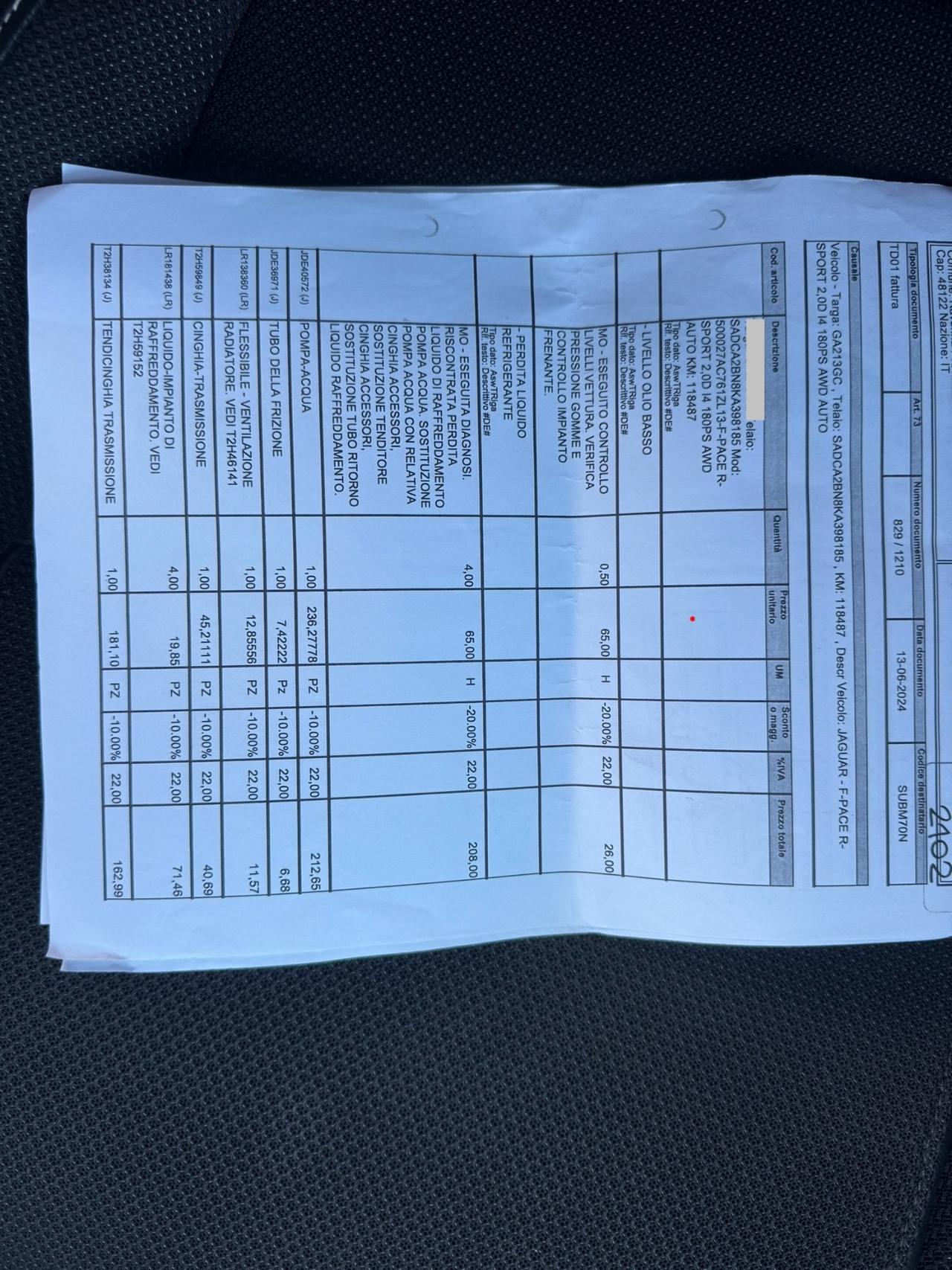 Jaguar F-Pace 2.0 D 180 CV AWD R-Sport garanzia 12 m