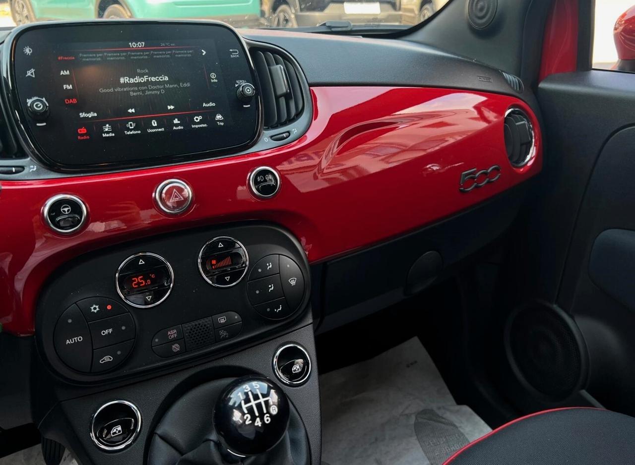 Fiat 500 1.0 Hybrid Red 70CV