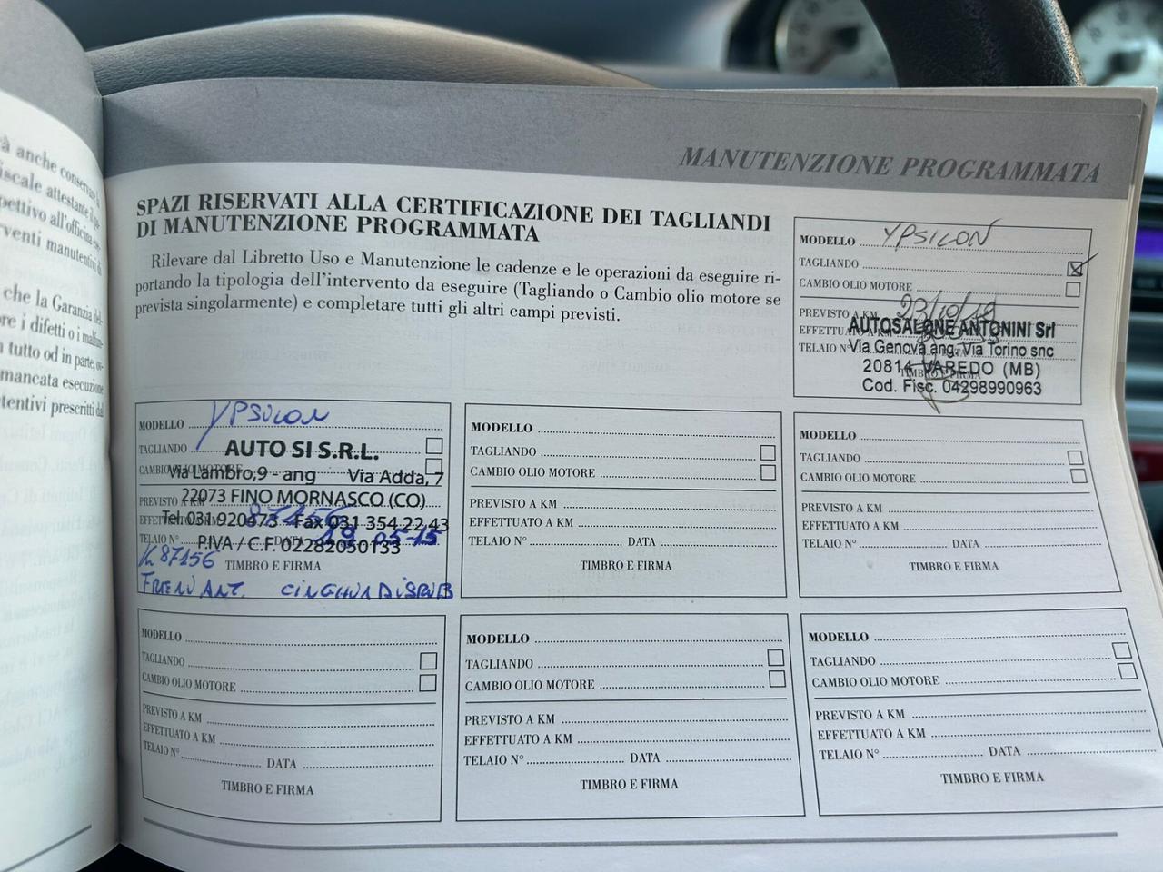 Lancia Ypsilon 1.2 44Kw Km133.000-2009