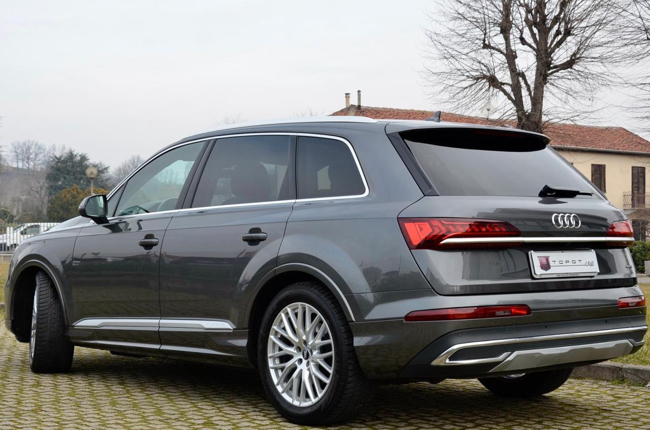 AUDI Q7 50 3.0 TDI MHEV QUATTRO TIPTRONIC 286cv IVA ESPOSTA, GARANZIA UFF AUDI, UNICOPROP, SERVICE UFF AUDI, UFF ITALIANA, EURO 6D, TETTO, HI-FI BANG&OLUFSEN, 20", PERMUTE