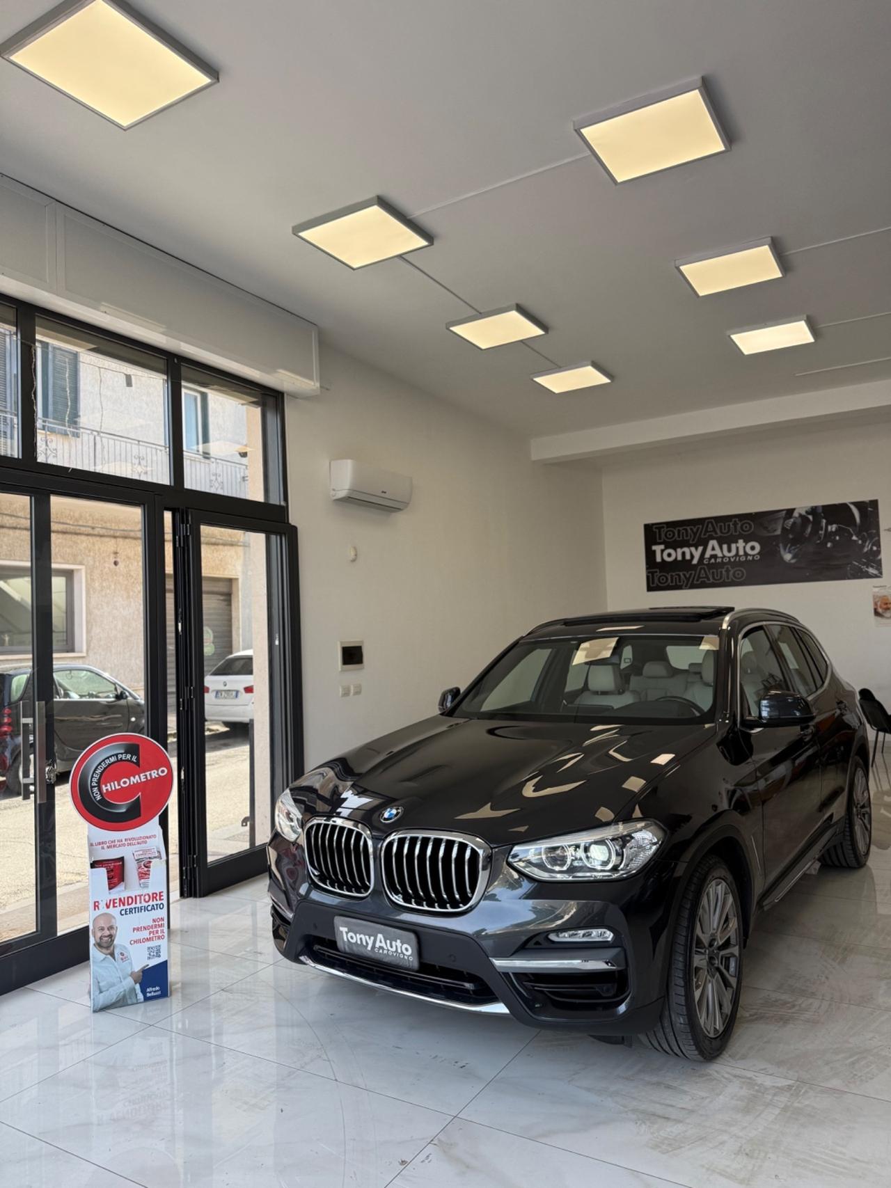 Bmw X3 xdrive20d Luxury Line TETTO APRIBILE,LUCI SOFFUSE INTERNE,NAVI,INTERNI IN PELLE BEIGE,KM CERTIFICATI