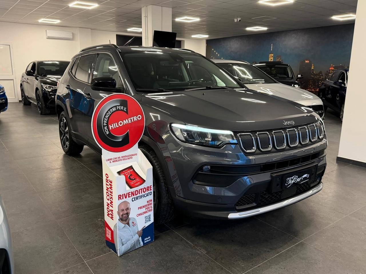 JEEP COMPASS 1.6 MJT LIMITED 130CV PELLE CARPLAY CAM ANNO 2022