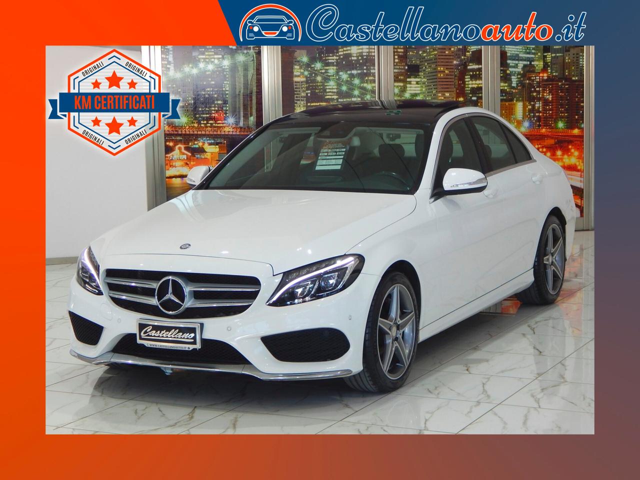 Mercedes-Benz C 220 d Premium AMG Aut. TETTO-NAVI-PELLE-PARK-XENON-LED