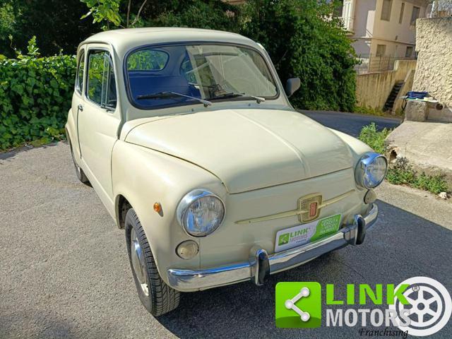 FIAT 600 D FANALONA LIBRETTO E TARGHE ORIGINALI