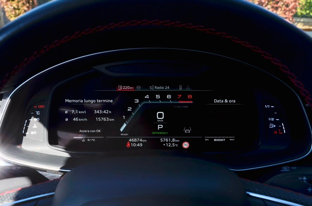 AUDI SQ8 4.0 TFSI QUATTRO 507cv TIPTRONIC, GAR, AUDI 12/27, SERVICE AUDI, UNICOPROPRIETARIO, EURO 6E, TETTO, MATRIX, BANG&OLUFSEN, SOFT CLOSE, SOSPENSIONI ADATTIVE, INSERTI CARBONIO, 23", PERMUTE