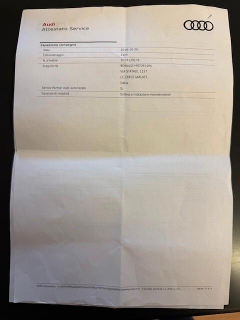 AUDI A3 SPORTBACK 1.6 TDI 110CV – SOLO 62.000 KM | PARI AL NUOVO | FULL STORIA AUDI